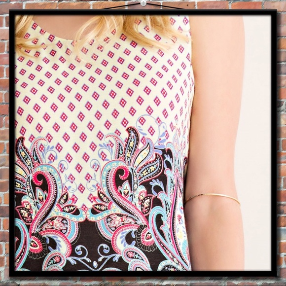 Entro Paisley Fringe Hem Tunic - Picture 4 of 6